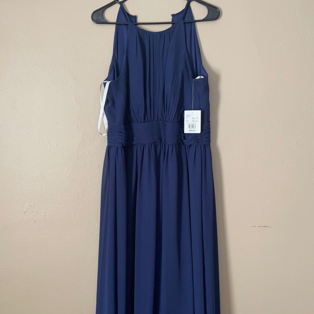 Navy Blue David’s bridal bridesmaid dress